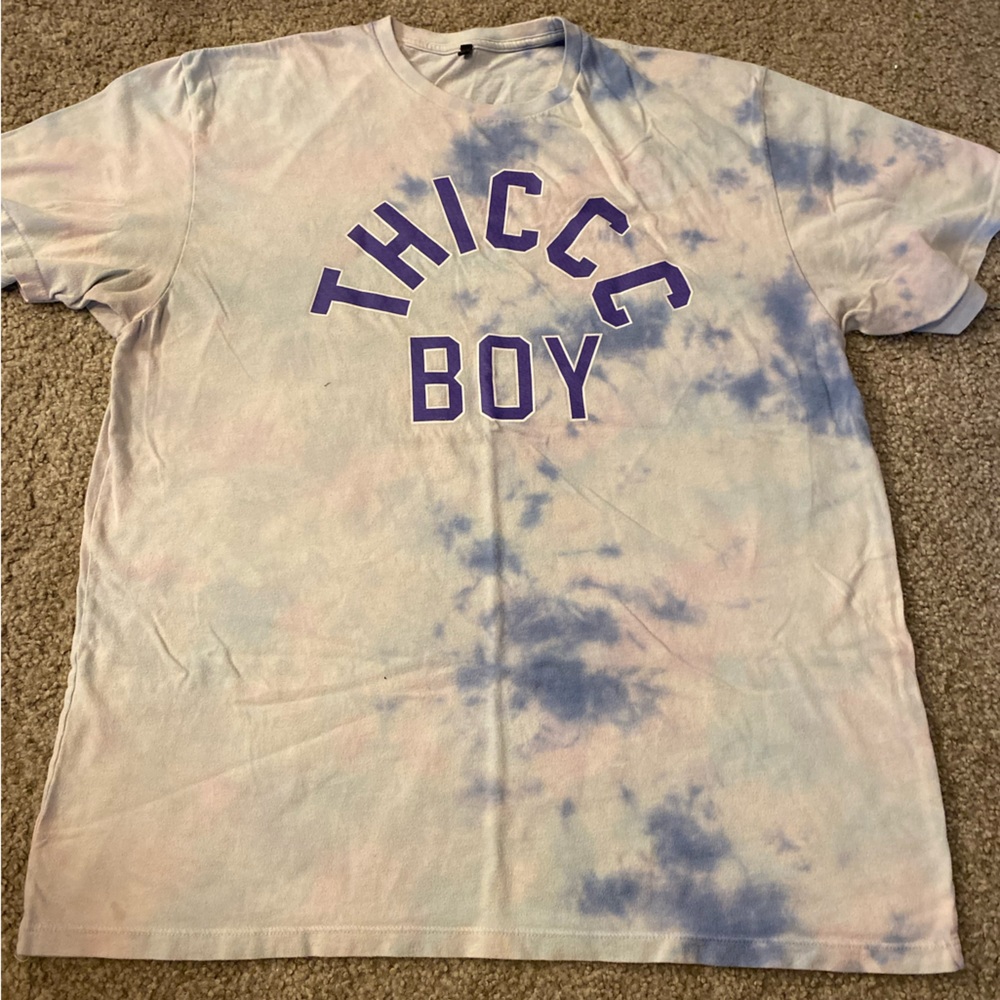Thiccc Boy tie dye Tshirt XL